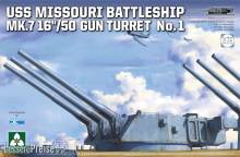 Takom TAK5015 - 1:72 USS MISSOURI BATTLESHIP MK.7 16´´/50 GUN TURRET No.1