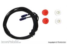 Viessmann 3506 - Glühlampen blau T1/2, á 1,8 mm, 16 V, 30 mA, 2 Kabel, 2 Stück