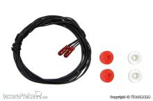 Viessmann 3508 - Glühlampen rot T1/2, á 1,8 mm, 16 V, 30 mA, 2 Kabel, 2 Stück