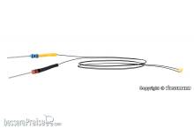 Viessmann 3560 - LED warmweiß mit angelöteten Kabeln, 5 Stück