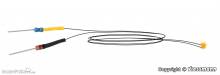 Viessmann 3561 - LED gelb mit angelöteten Kabeln, 5 Stück