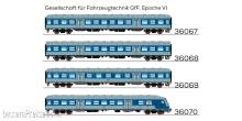 ESU 36070 - n-Wagen, H0, Bnrdzf 483.1, 80 80-35 163-0, Steuerwagen, GfF Ep. VI, blau-weiß, DC