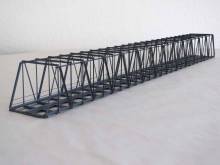 Hack Brücken 36150 - Lange Kastenbrücke 84,5cm 2-gleisig, grau - Typ KT84-2