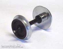 Piko 36164 - G Metallradsatz für Wagen, 30 mm (2 Stck. verchromt)