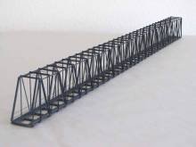 Hack Brücken 36200 - Lange Kastenbrücke 110,5cm eingleisig, grau - Typ KT110