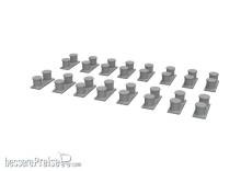 Eduard Accessories 653010 - 1:350 WWII USN battleship bollards PRINT