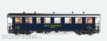 ESU 36640 - Plattformwagen, Pullman IIm, AB 4453 DFB, blau, Ep V/VI, Vorbildzustand um 2008, mit digitaler Beleuchtung