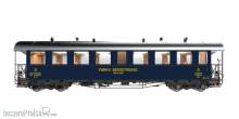 ESU 36643 - Plattformwagen, Pullman IIm, B 4229 DFB, blau, Ep V/VI, Vorbildzustand um 2008, mit digitaler Beleuchtung