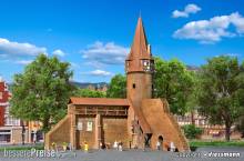 Kibri 37109 - Spur N Rundturm mit Mauer in Marktbreit