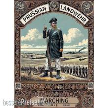 HäT 372022 - 28 mm Preussiche Landwehr, marschierend