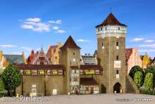 Kibri 37362 - Spur N Stadtmauer mit Fachwerkturm