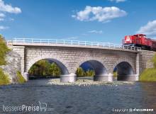 Kibri 37662 - Spur N/Z Wildeck-Brücke mit Eisbrecherpfeilern, eingleisig