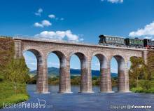 Kibri 37663 - Spur N/Z Ravenna-Viadukt mit Eisbrecherfundamenten, eingleisig