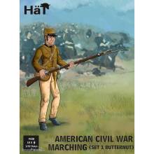 HäT 379338 - 1/32 Amerikanischer Bürgerkrieg, beige, marschierend, Set 1