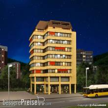 Kibri 38218 - Spur H0 Hochhaus mit Ladenpassage und Penthauswohnung inkl. Etageninnenbeleuchtung