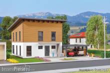 Kibri 38337 - H0 Kubushaus Saskia mit Carport - Polyplate Bausatz