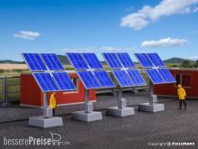 Kibri 38512 - Spur H0 Deko-Set Photovoltaikanlage