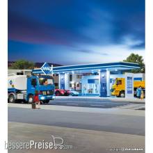 Kibri 38547 - H0 Moderne ARAL Tankstelle - Polyplate Bausatz