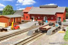 Kibri 38620 - Spur H0 Deko-Set Laderampen mit Kran