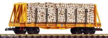 Piko 38791 - G Flachwagen mit Holzladung UP
