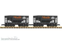 Piko 38931 - G 2er Set Schüttgutwagen D&RGW