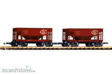 Piko 38952 - G 2er Set Schüttgutwagen C&S