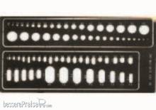 Eduard Accessories 00001 - Kreise und Ovale Gravierschablone in 1:72