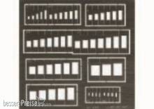 Eduard Accessories 00005 - Rechtecke Gravierschablone in 1:72