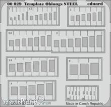 Eduard Accessories 00029 - Template oblongs STEEL