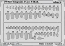 Eduard Accessories 00032 - Template ovls STEEL for tool