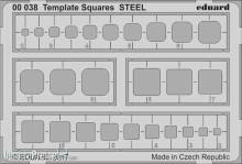 Eduard Accessories 00038 - Template Squares STEEL