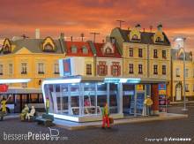 Kibri 39008 - Spur H0 Kiosk inkl. LED-Beleuchtung, Funktionsbausatz