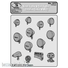 Royal Model RM077 - Head lights-tails light (German tanks)