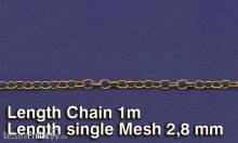 Royal Model RM519 - Metal Chain (D) Length single Mesh 2,8 mm
