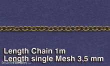 Royal Model RM521 - Metal Chain (F) Length single Mesh 3,5 mm
