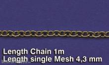 Royal Model RM522 - Metal Chain (G) Length single Mesh 4,3 mm
