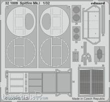 Eduard Accessories 321009 - 1:32 Spitfire Mk.I 1/32 KOTARE