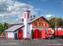 Kibri 39214 - Spur H0 Feuerwehr mit Dorfgemeinschaftshaus