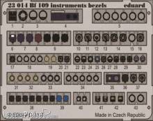 Eduard Accessories 23014 - Bf 109 instruments bezels in 1:24