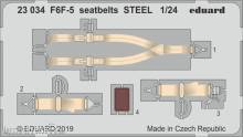 Eduard Accessories 23034 - F6F-5 seatbelts STEEL for Airfix in 1:24