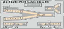 Eduard Accessories 23043 - Spitfire Mk.VIII seatbelts STEEL AIRFIX