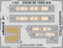 Eduard Accessories 23046 - Bf 109G-5/6 seatbelts STEEL for Airfix