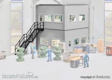 Kibri 39255 - H0 Bürobereich für Industriehallen