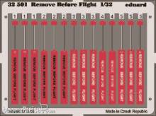 Eduard Accessories 32501 - Remove Before Flight in 1:32