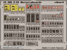 Eduard Accessories 32508 - F-18 Hornet placards in 1:32