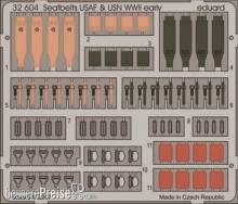 Eduard Accessories 32604 - Seatbelts USAF & USN WWII early in 1:32