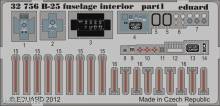 Eduard Accessories 32756 - 1:32 B-25 fuselage interior for HK Models