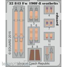 Eduard Accessories 32843 - 1:32 Fw 190F-8 seatbelts for Revell