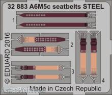 Eduard Accessories 32883 - A6M5c seatbelts STEEL for Hasegawa in 1:32
