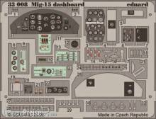 Eduard Accessories 33008 - Mig-15 dashboard in 1:32